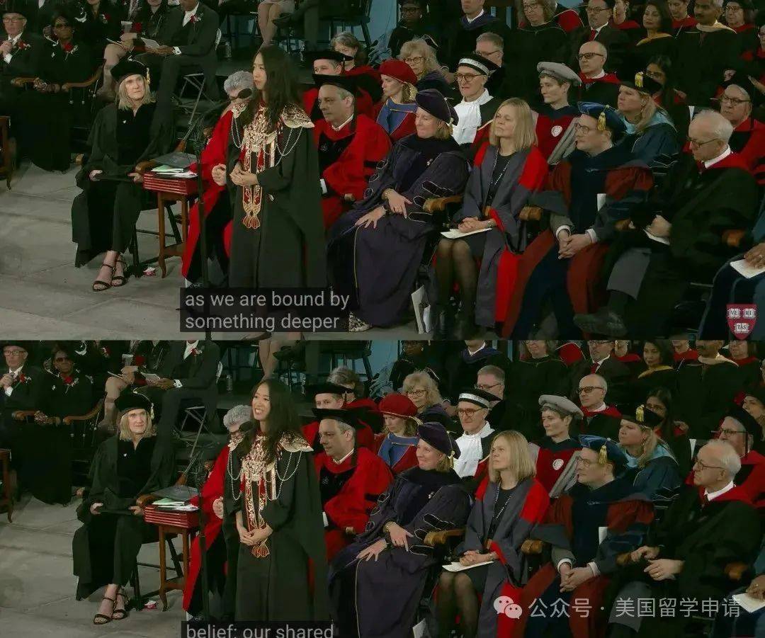 的中国女生蒋雨融来自青岛英高毕业本科就读于杜克凯发国际K8震撼全场！史上首位在哈佛毕业演讲(图2)